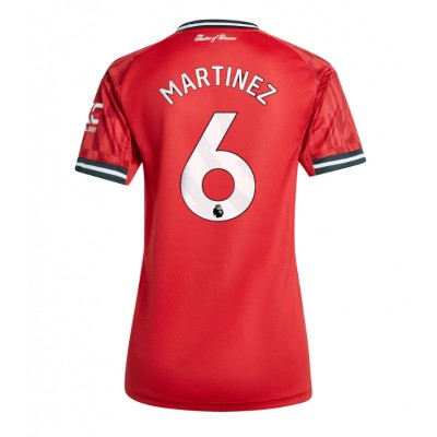 Ženski Nogometni dresi Manchester United Lisandro Martinez #6 Domači 2025-26 Kratek Rokav Ženski Nogometni dresi Manchester United Lisandro Martinez #6 Domači 2025-26 Kratek Rokav